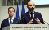 Frankreichs Gesundheitsminister Olivier Veran und Premierminister Edouard Philippe (Bild: Bertrand Guay/AFP)
