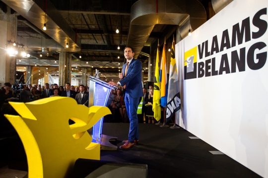 Vlaams-Belang-Präsident Tom Van Grieken (Archivbild: Nicolas Maeterlinck, Belga)