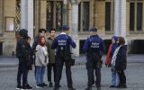 Polizeikontrolle auf der Grand Place in Brüssel (Bild: Thierry Roge/Belga)