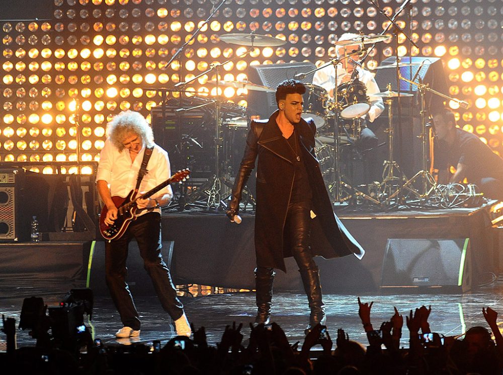 Adam Lambert, Roger Taylor und Brian May (Archivbild: Ian West/EPA)