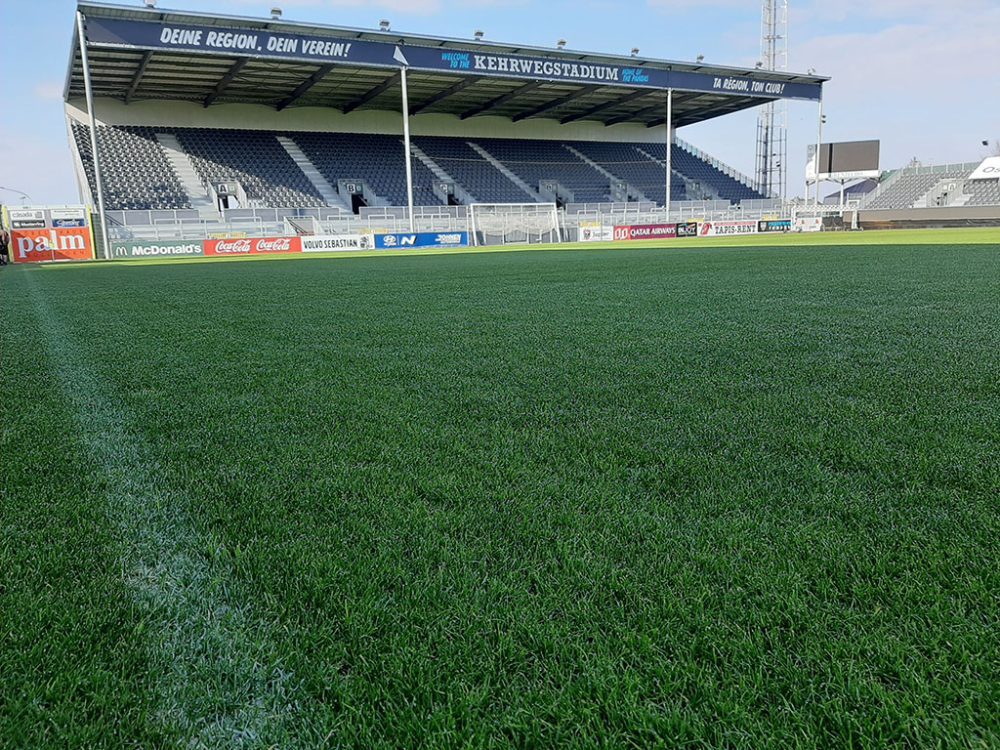 Stadion der AS Eupen (Archivbild: Christophe Ramjoie/BRF)