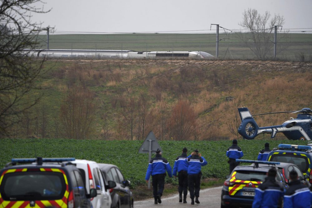 TGV bei Straßburg entgleist (Bild: Patrick Hertzog/AFP)