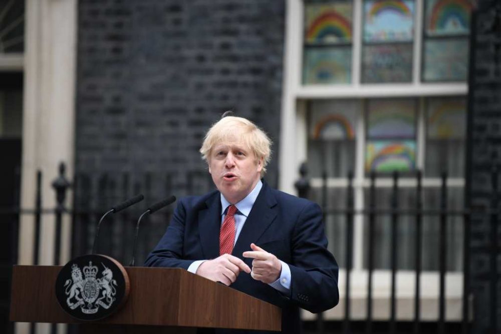 Britischer Premier Johnson mahnt zu Geduld im Kampf gegen Pandemie (Bild: Daniel Leal-Olivas/AFP)