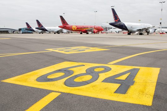 Flugzeuge von Brussels Airlines am Flughafen Zaventem (Bild: Benoît Doppagne/Belga)
