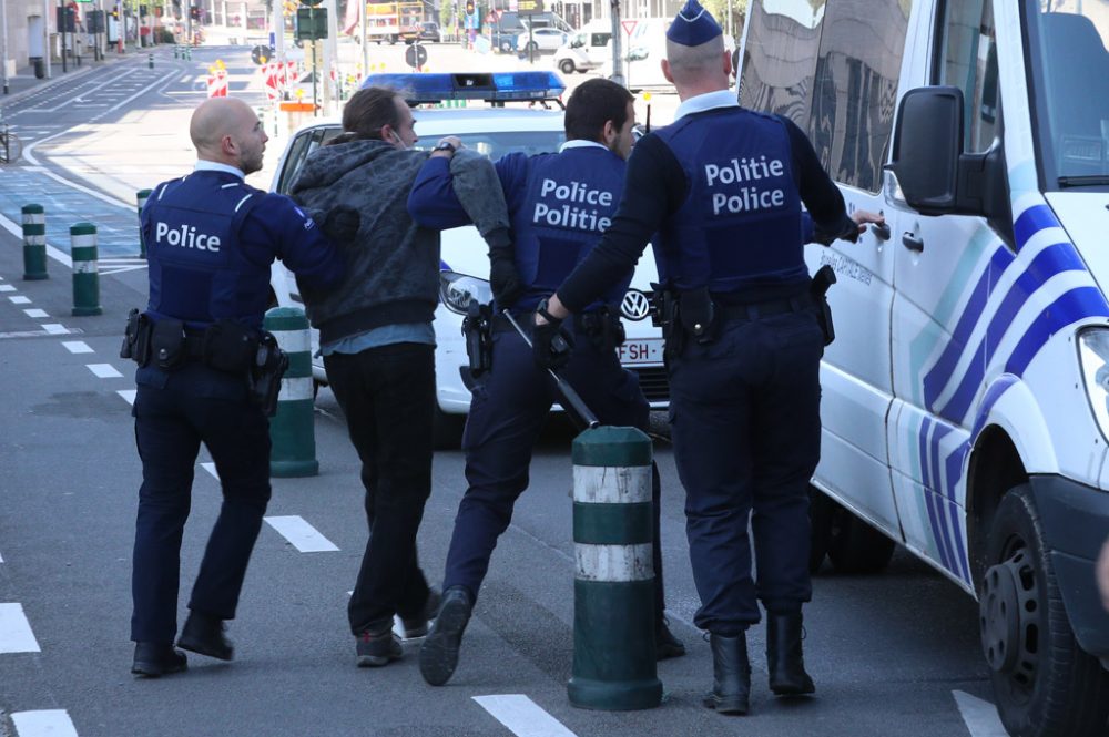 Demonstration von Papierlosen in Brüssel