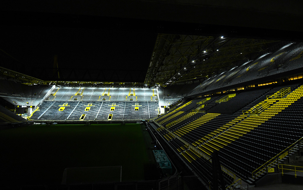 Das Stadion in Dortmund nach der Schließung Ende März (Bild: Ina Fassbender/AFP)