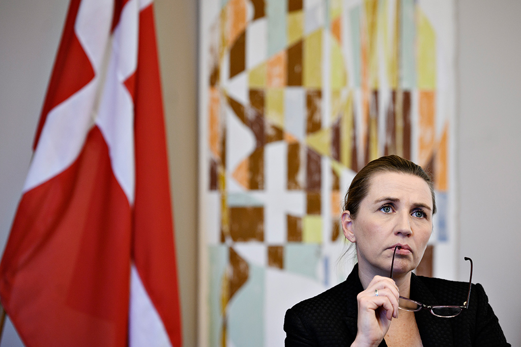 Die dänische Premierministerin Mette Frederiksen (Bild: Philip Davali/Ritzau Scanpix/AFP)