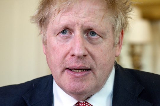 Der britische Premierminister Boris Johnson nach seiner Entlassung aus dem Krankenhaus
