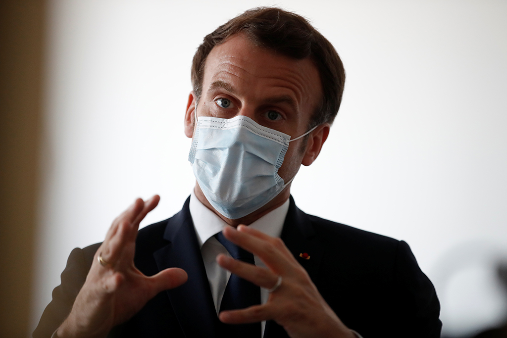 Präsident Emmanuel Macron (Archivbild: Gonzalo Fuentes/Pool/AFP)