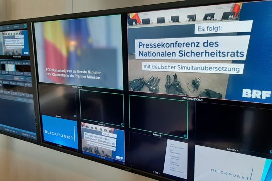BRF überträgt Pressekonferenz des Nationalen Sicherheitsrats (Bild: BRF)