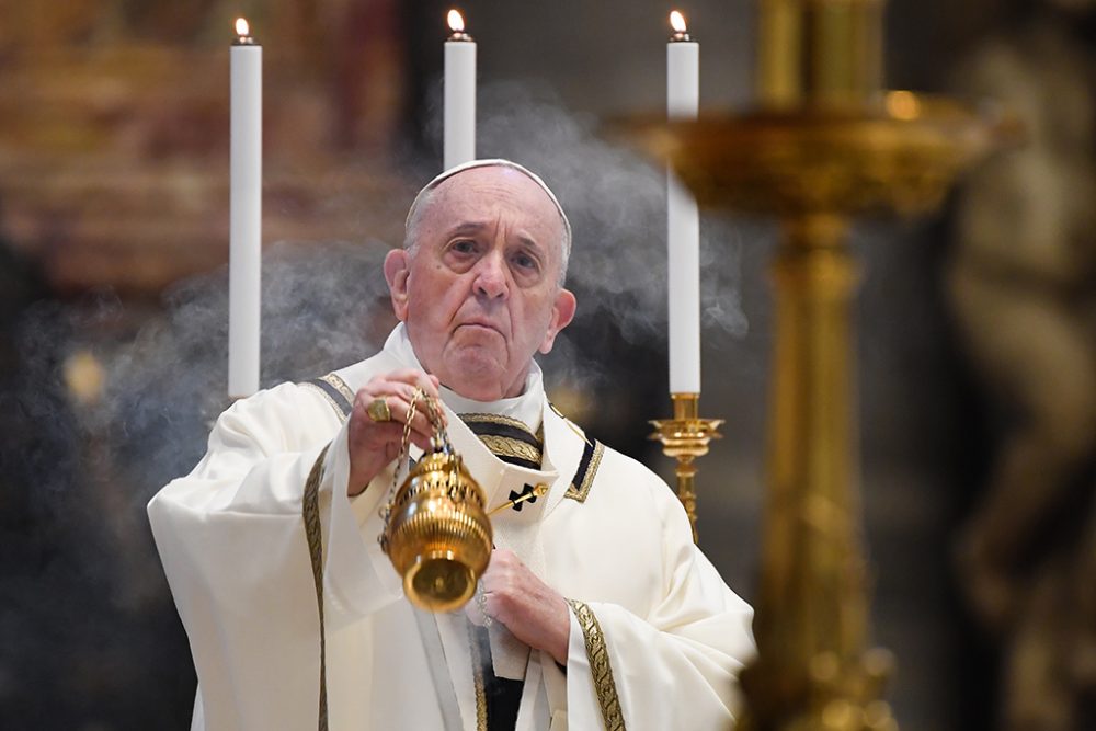 Papst Franziskus am Ostersonntag (Archivbild: Andreas Solaro/POOL/AFP)