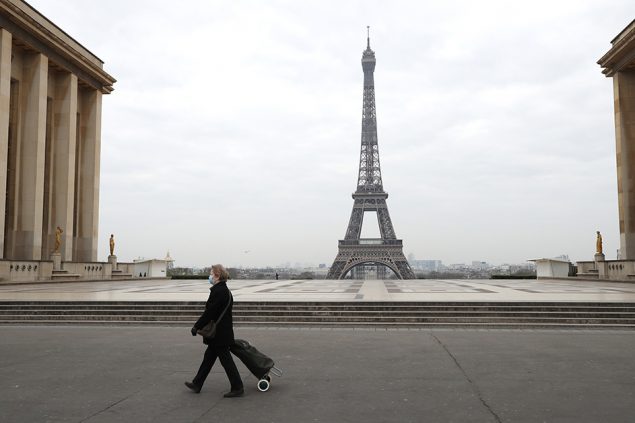 Paris am 18. März (Bild: Ludovic Marin/AFP)