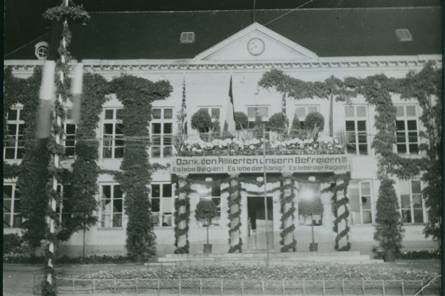 Siegesfeier am 10. Mai 1945 in Eupen (Bild: Staatsarchiv)