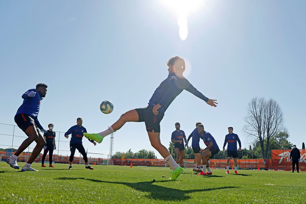 Training bei Atletico Madrid