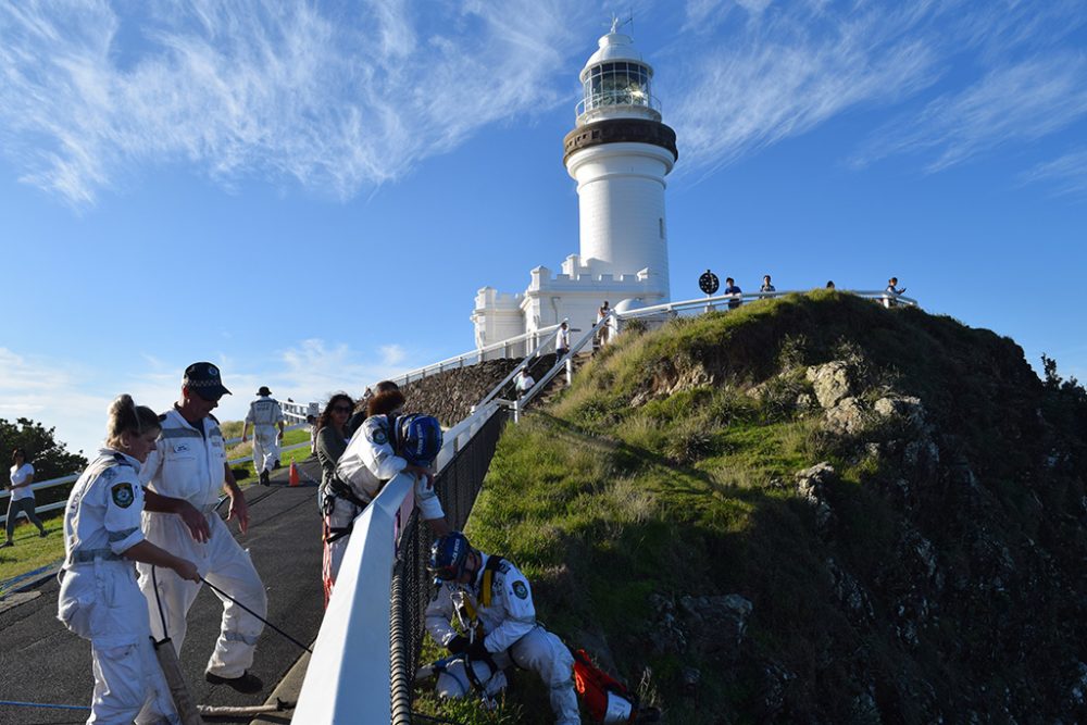 Suche nach Théo Hayez am 2. Juli 2019 am Leuchtturm von Byron Bay (Archivbild: Marie-Pauline Desset/Belga)