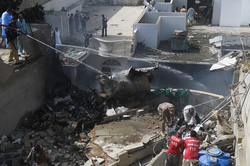 Flugzeugabsturz in Pakistan