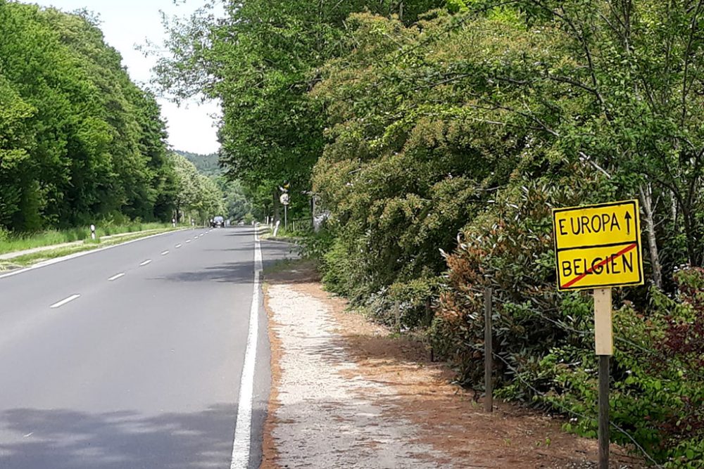 Grenze Lütticher Straße (Bild: Manuel Zimmermann/BRF)