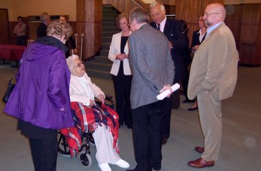 Irene Janetzky bei einer Feier zum 90. Geburtstag 2004 (Bild: BRF-Archiv)
