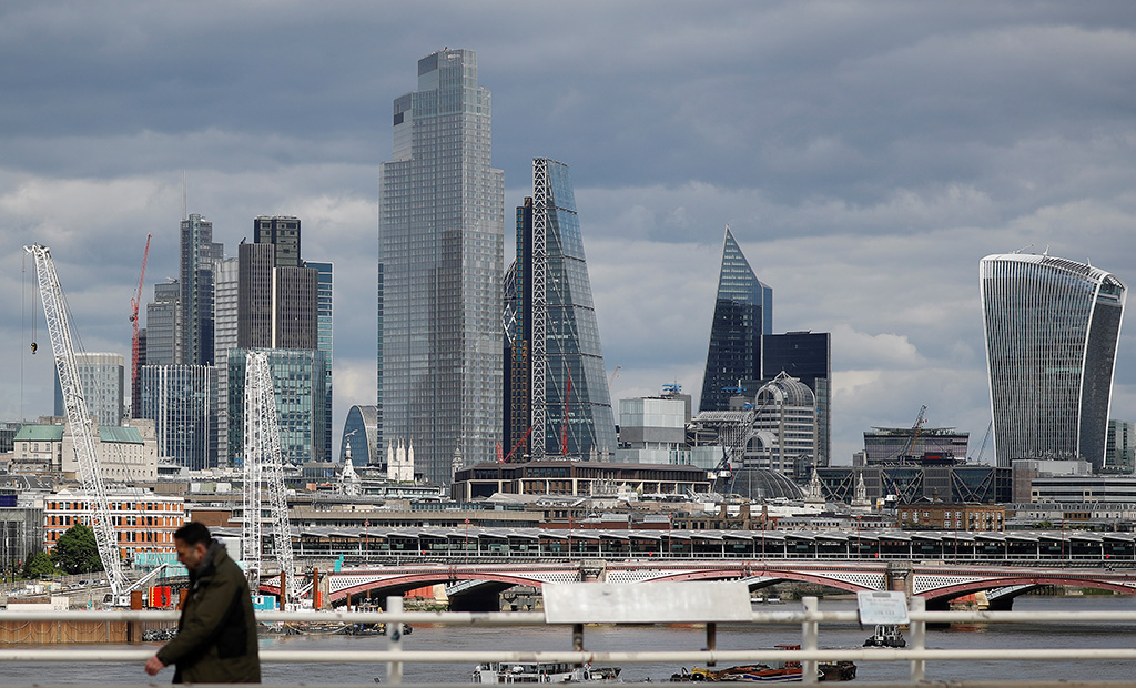 Blick auf die City of London (Bild: Tolga Akmen/AFP)