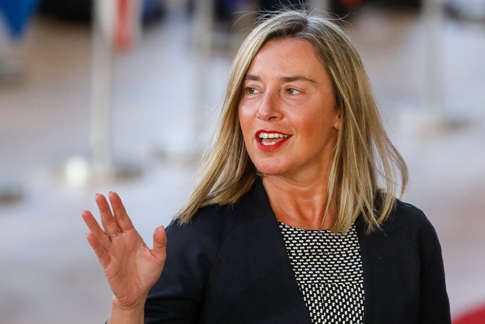 Federica Mogherini im April 2019 (Bild: Thierry Roge/Belga)