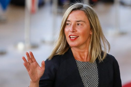 Federica Mogherini im April 2019 (Bild: Thierry Roge/Belga)