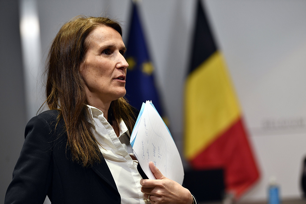 Pressekonferenz des Nationalen Sicherheitsrates am 13. Mai (Bild: Eric Lalmand/Belga)