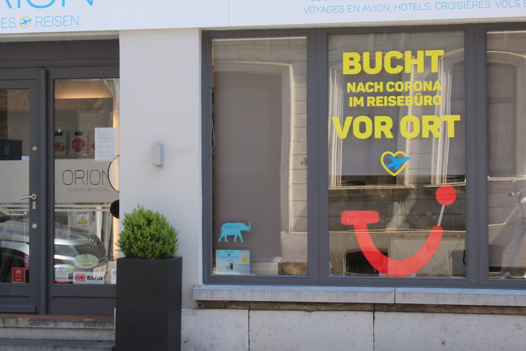 Reisebüro Orion in Eupen (Bild: Chantal Scheuren/BRF)