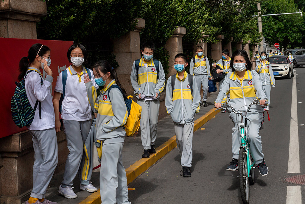 Studenten in Peking (Bild: Nicolas Asfouri/AFP)