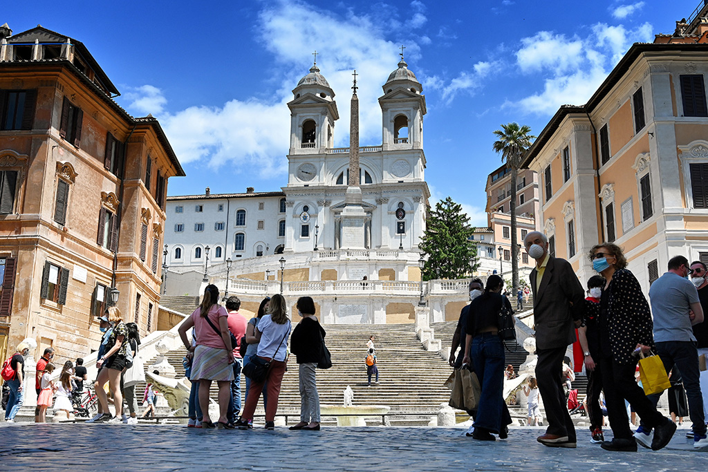 Die Spanische Treppe in Rom (Illustrationsbild: Alberto Pizzoli/AFP)