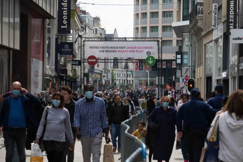 Rue Neuve in Brüssel (Bild: Nicolas Maeterlinck/Belga)