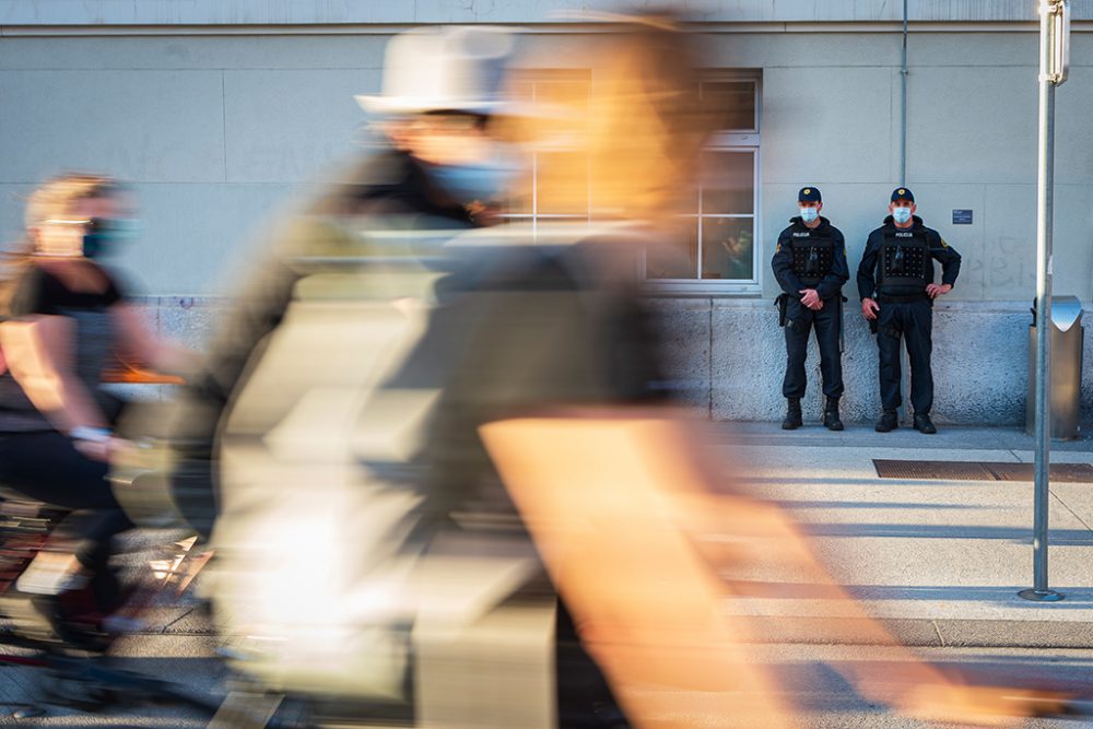 Ljubljana, die Hauptstadt Sloweniens, am 8. Mai (Bild: Jure Makovec/AFP)