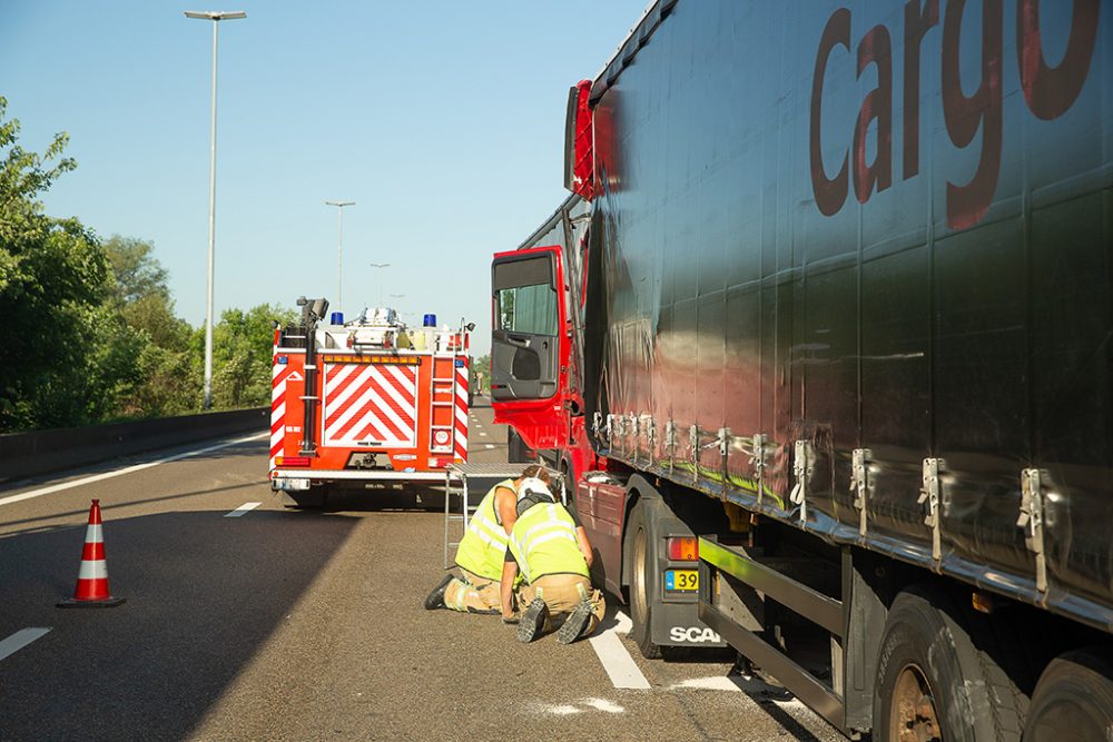 LKW-Unfall auf der E17