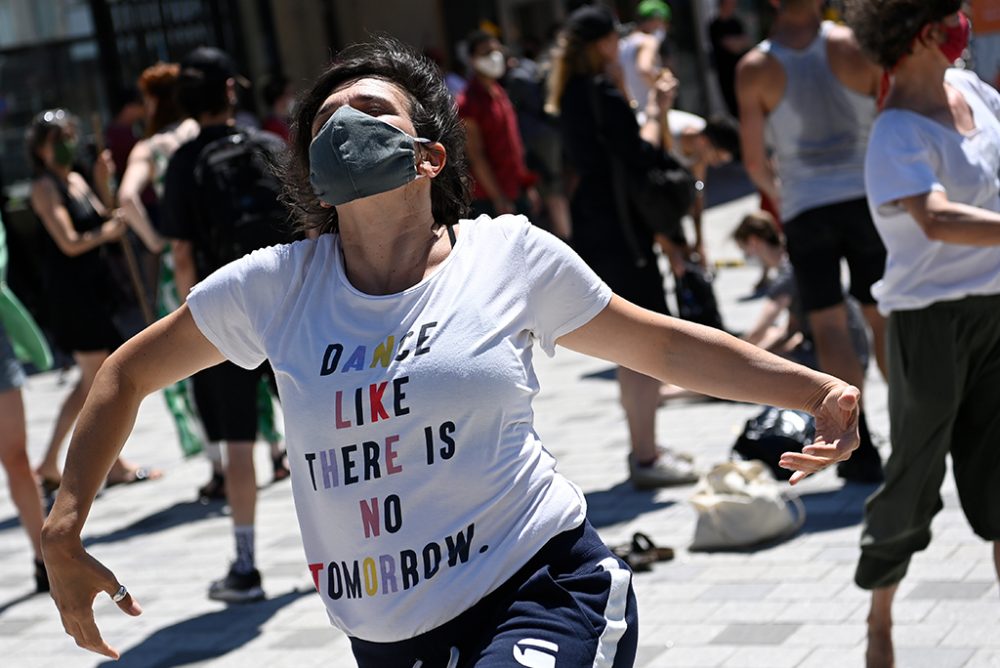 Protest des Kultursektors in Antwerpen (Bild vom 25. Juni: Dirk Waem/Belga)