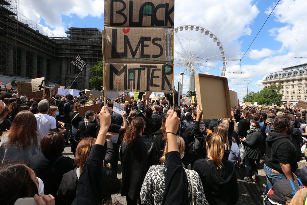 Black Lives Matter: Demonstration in Brüssel (Bild: Nicolas Maeterlinck/Belga)