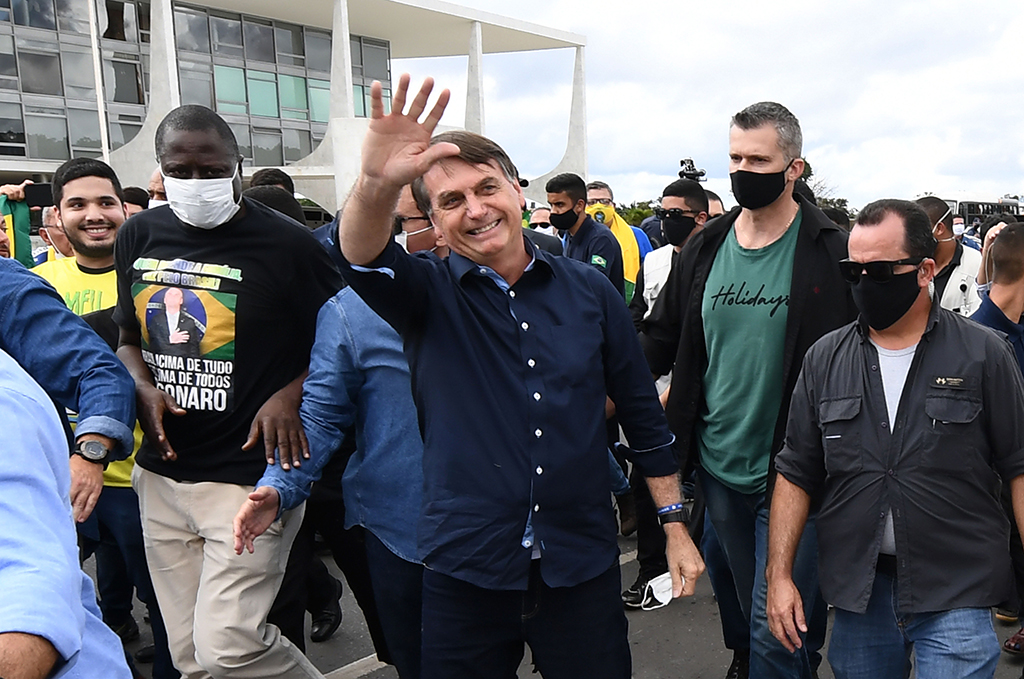 Brasiliens Präsident Jair Bolsonaro (Archivbild: Evaristo Sa/AFP)