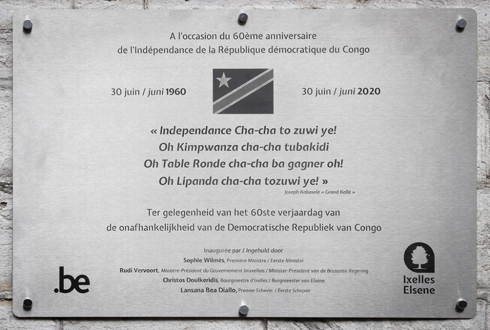 60 Jahre Unabhängigkeit des Kongo: Gedenktafel in Brüssel eingeweiht