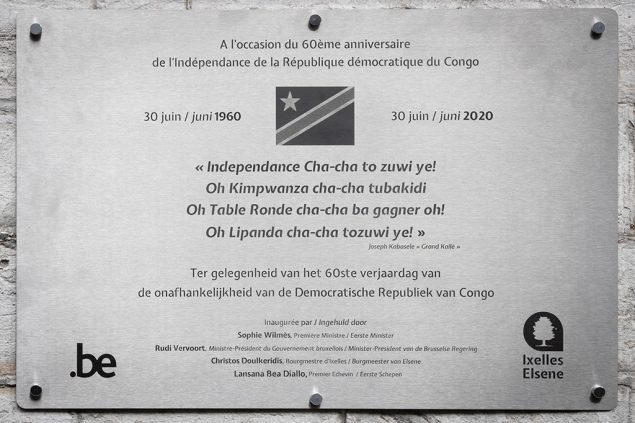 60 Jahre Unabhängigkeit des Kongo: Gedenktafel in Brüssel eingeweiht