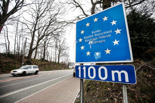 Belgisch-deutsche Grenze in Kelmis (Bild: Bruno Fahy/Belga)
