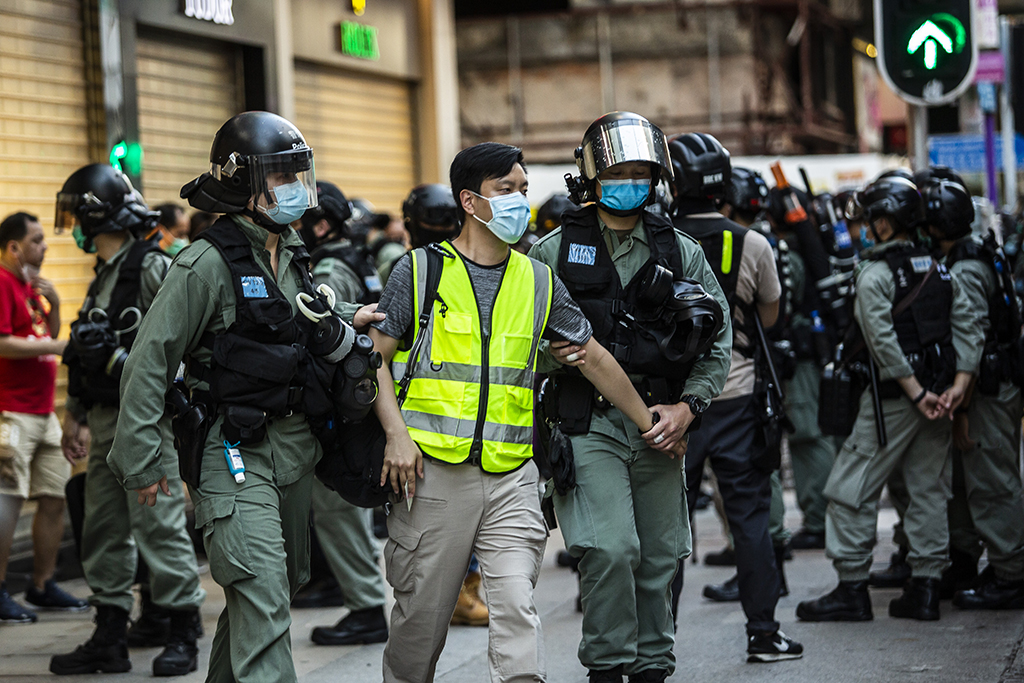 Festnahmen in Hongkong (Archivbild: Isaac Lawrence/AFP)