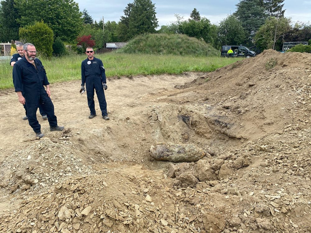 Fliegerbombe in St. Vith gefunden (Bild: Simonne Doepgen/BRF)