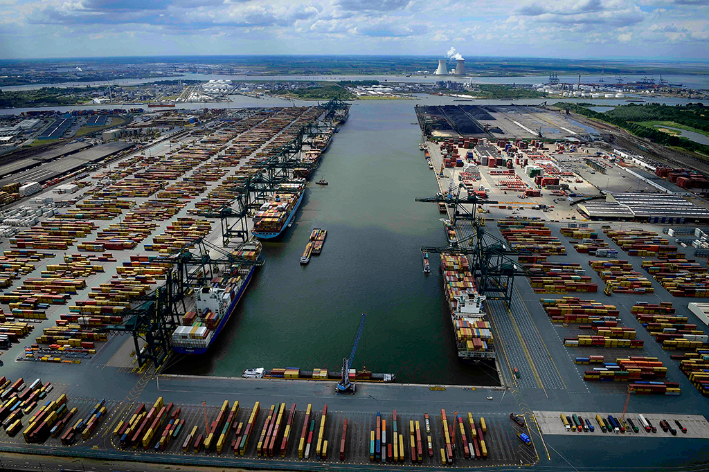 Der Hafen von Antwerpen (Archivbild: Yorick Jansens/Belga)