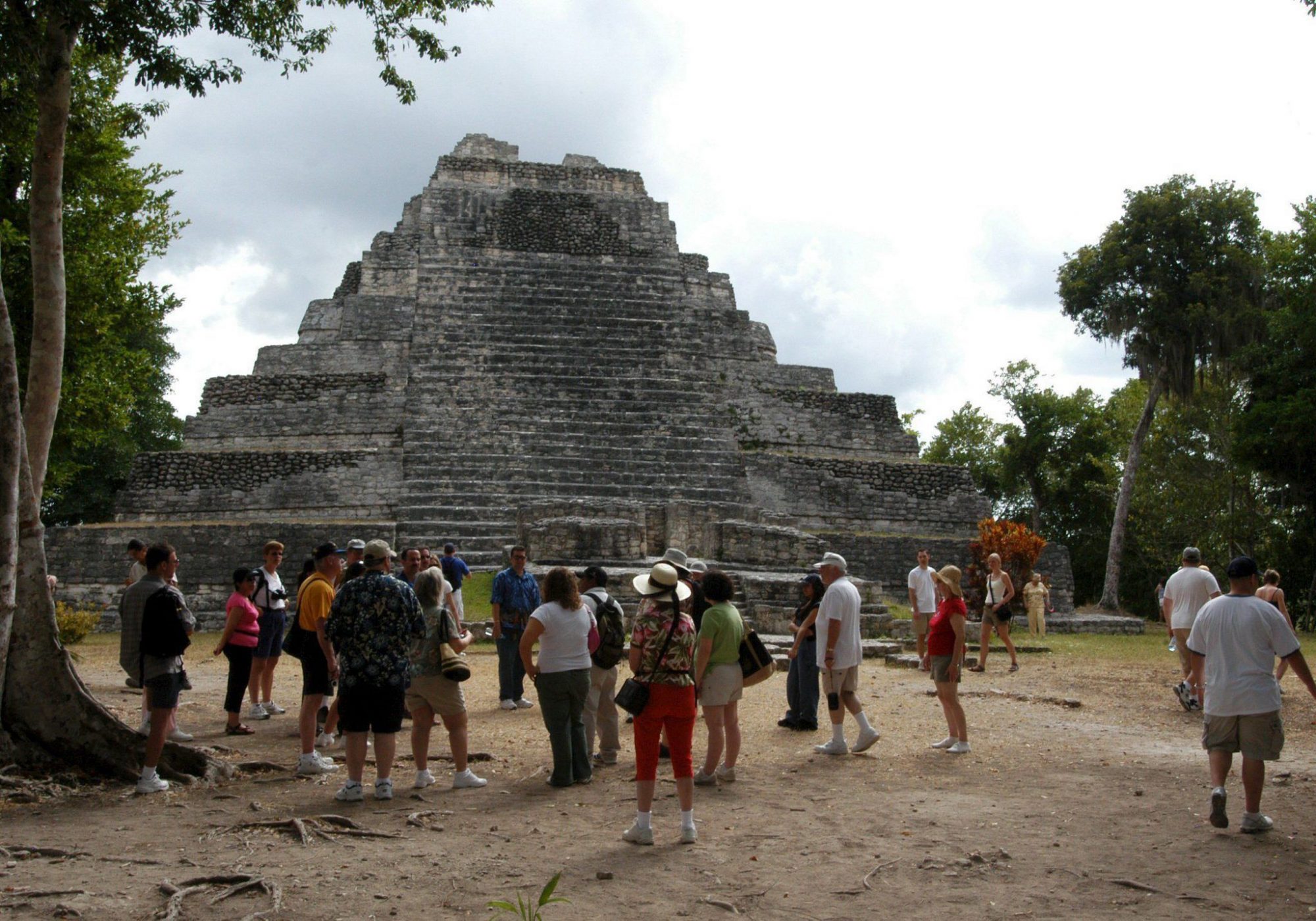 Maya-Ausgrabungsstätte in Chakanbakan, Mexico