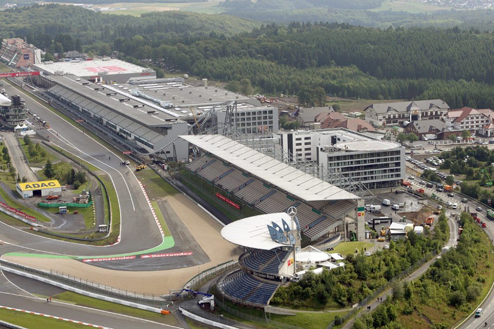 Luftaufnahme des Nürburgrings (Bild:Thomas Frey/EPA)