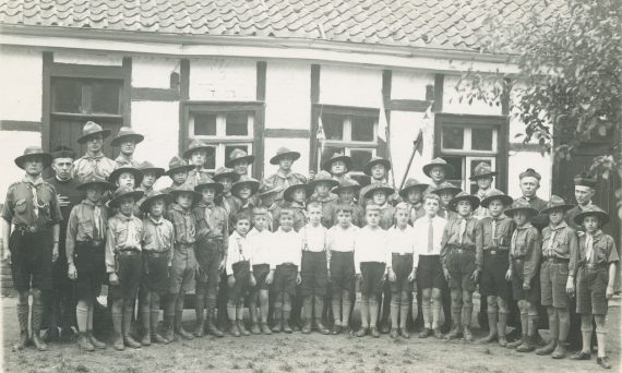 Die erste ostbelgische Pfadfindergruppe in 1934 (Bild: privat)