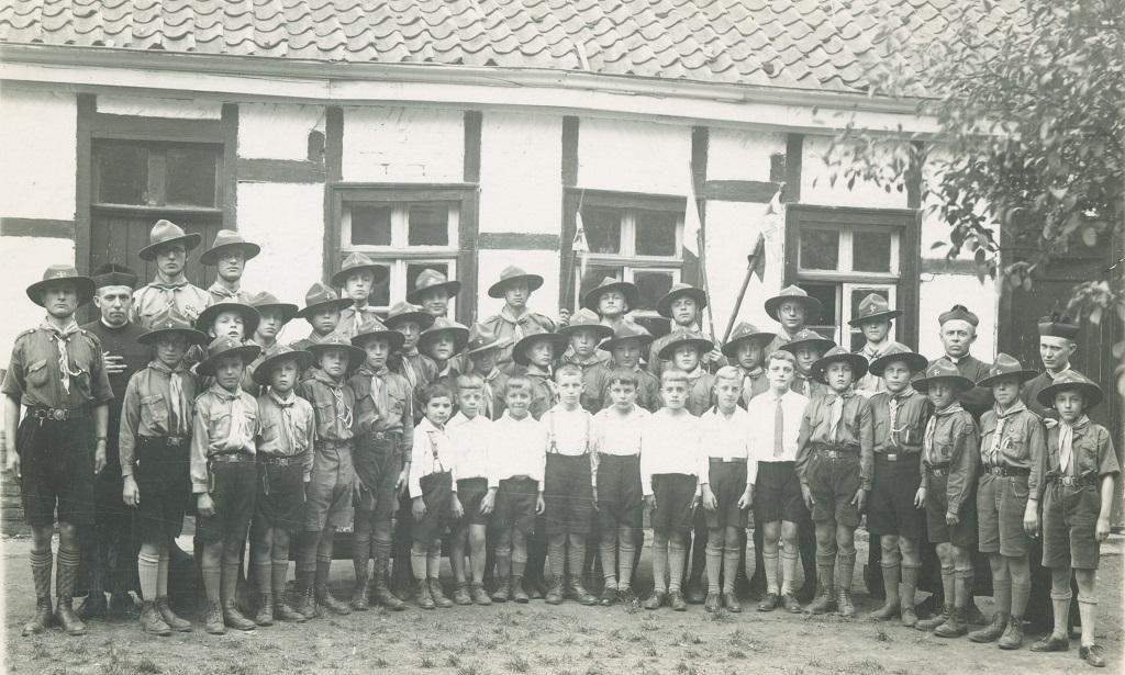 Die erste ostbelgische Pfadfindergruppe in 1934 (Bild: privat)