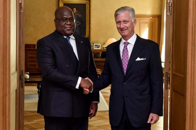 Félix Tshisekedi und König Philippe im September 2019 (Archivbild: Dirk Waem/Belga)