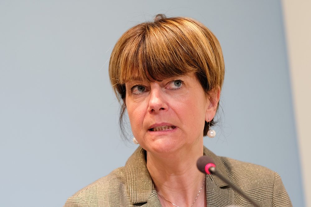 Die wallonische Ministerin für Kulturerbe, Valérie De Bue (Archivbild: Bruno Fahy/Belga)