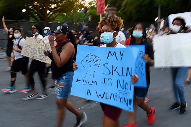 Demonstration gegen Rassismus und Polizeigewalt in Washington (Bild: Olivier Douliery/AFP)