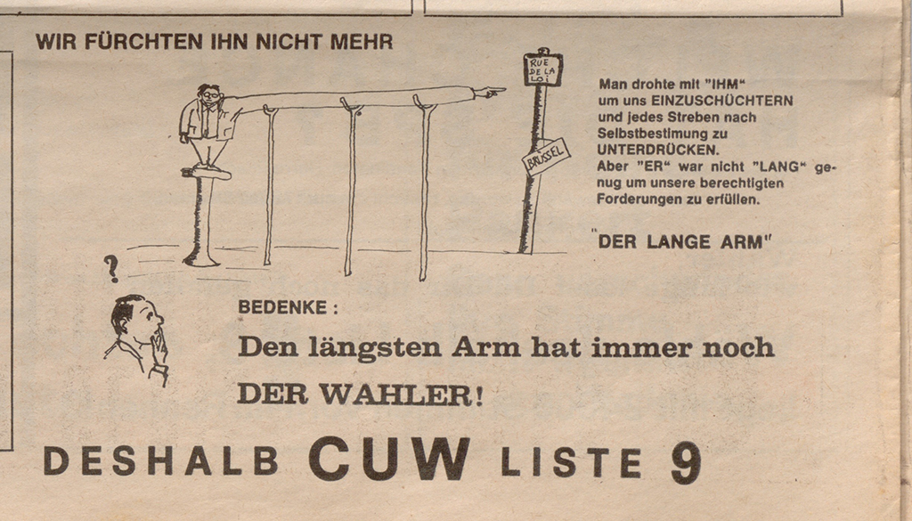 C.U.W. wirbt mit "Selbstbestimmung" statt "langem Arm" (Bild: SAE)