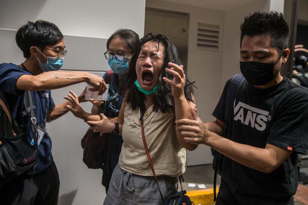 Demonstranten in Hongkong (Bild: Dale de la Rey/AFP)